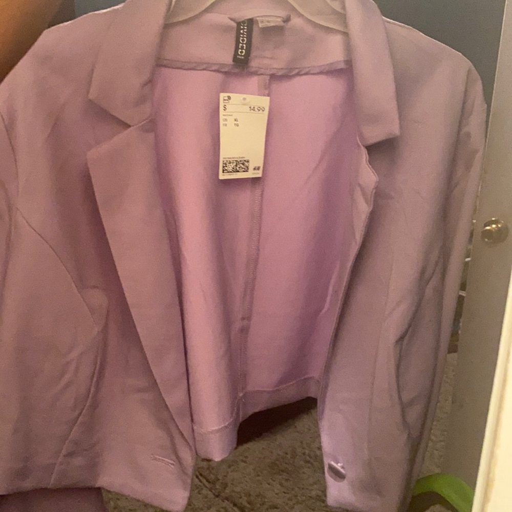 Purple/Lavender one button Blazer